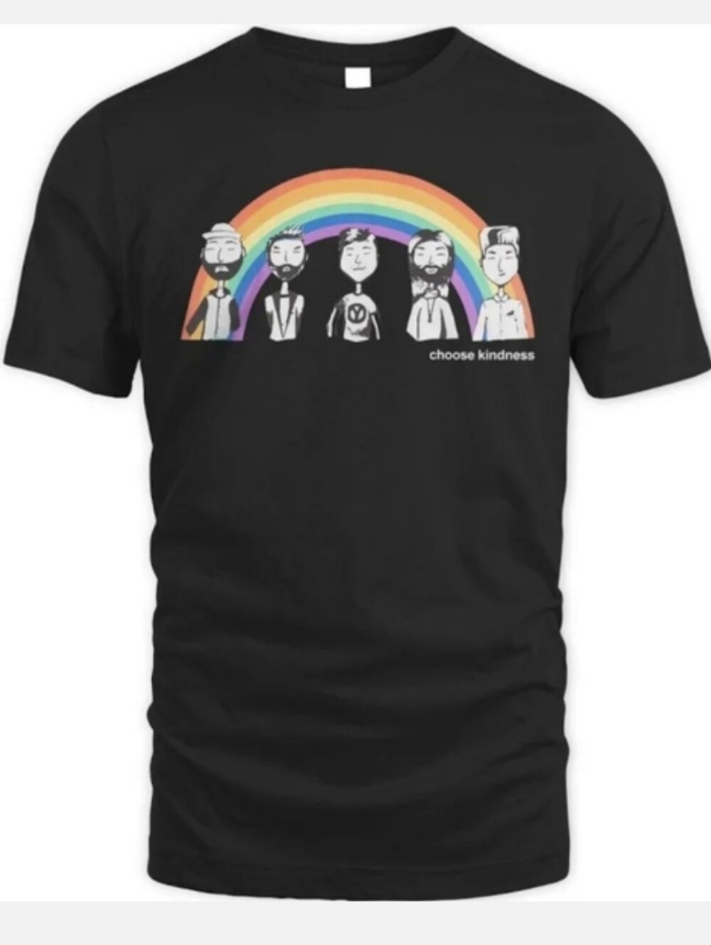 Queer Eye Merch Black Rainbow Unisex T-Shirt Tee